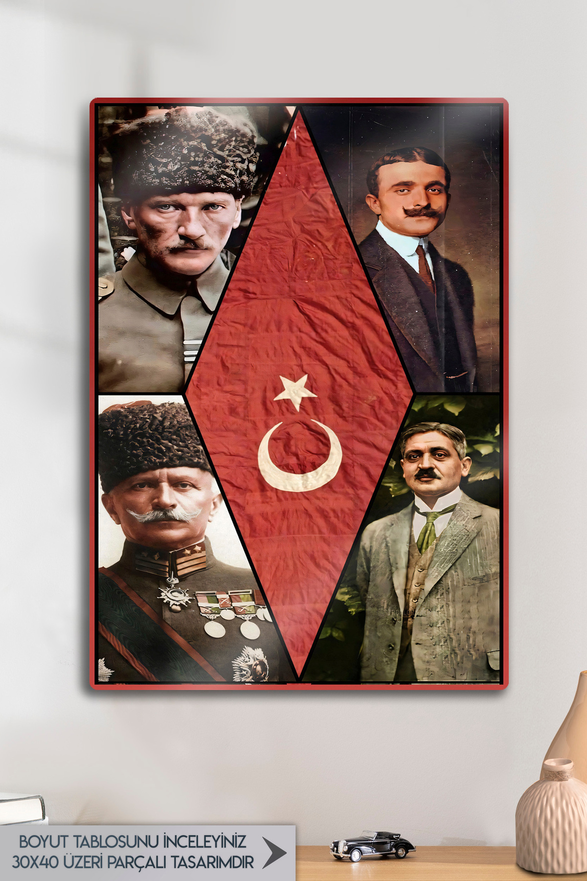 Metal Print Table, Committee of Union and Progress, Republic, Atatürk, Enver, Talat, Cemal Pasha, History