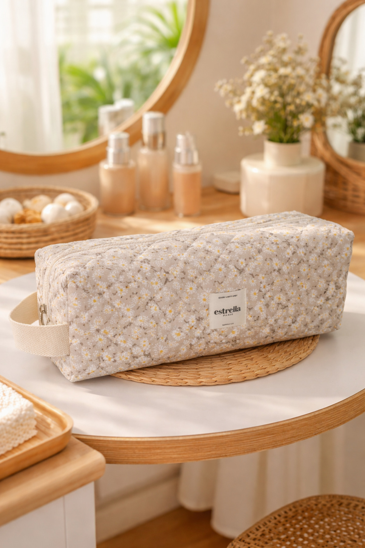 PAPATYA Dy-son Airwrap ve Tüm Saç Şekillendiriciler için XL Boy Seyahat, Makyaj Çantası BEJ KARE — بژ PP4646