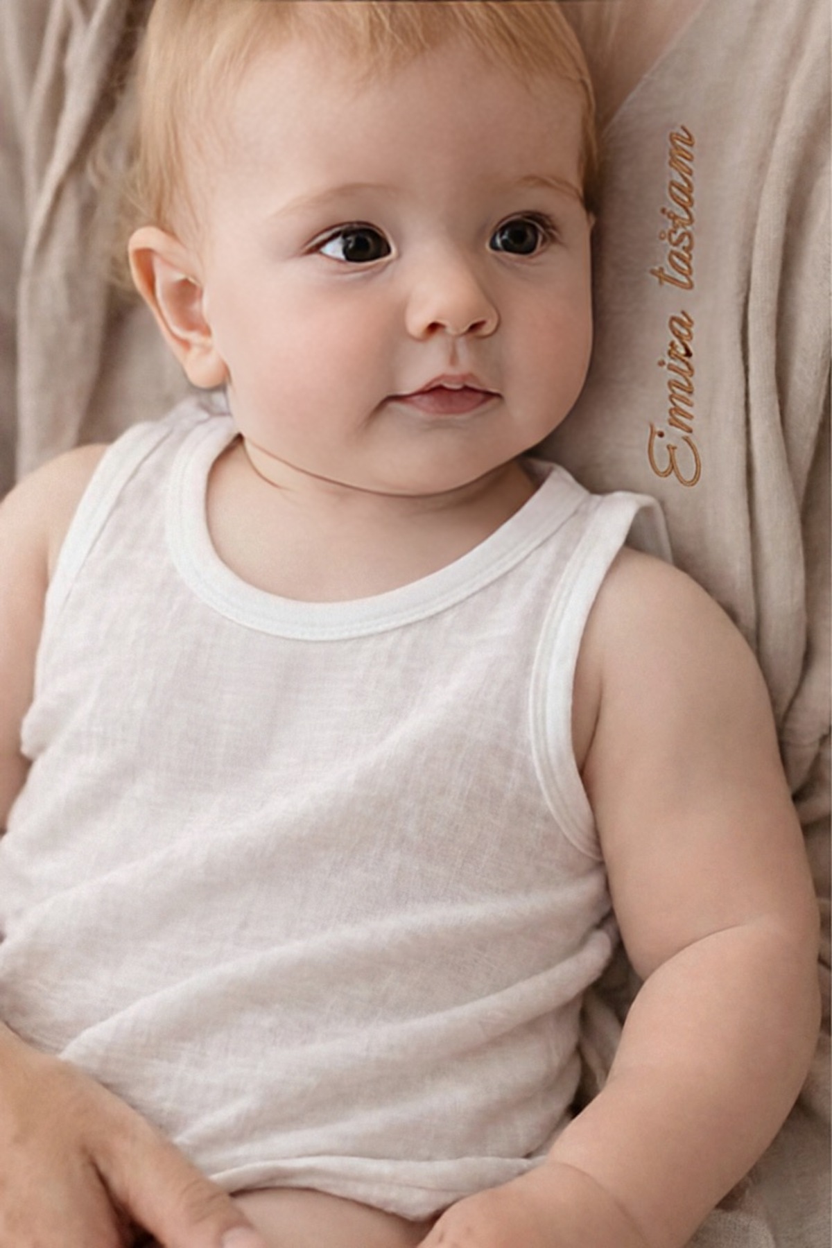 emira tasarım %100 Organik Pamuk Bebek Atleti Özel Üretim, Dokuma Kumaş 0-3 Yaş fotoğrafı 2 (önizleme)