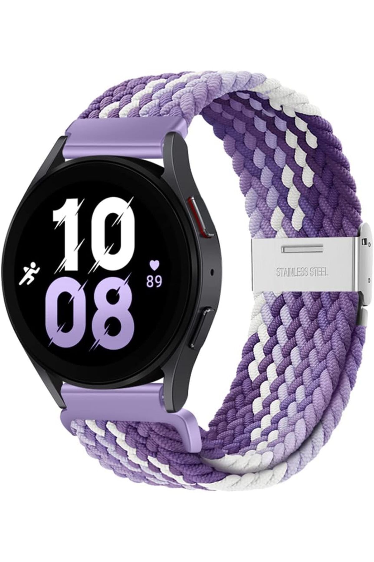 Samsung Galaxy Watch 4 5 6 7 Fe 40 44mm Classic 42 43 46 47mm Compatible 20mm Metal Clip Mesh Cord