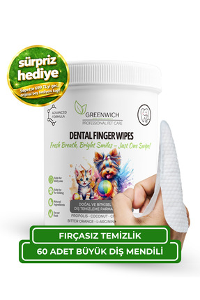 Greenwich Zero Point of Beauty Diş Büyük Boy Mendil 60 Adet | Tartar Ağız Kok...