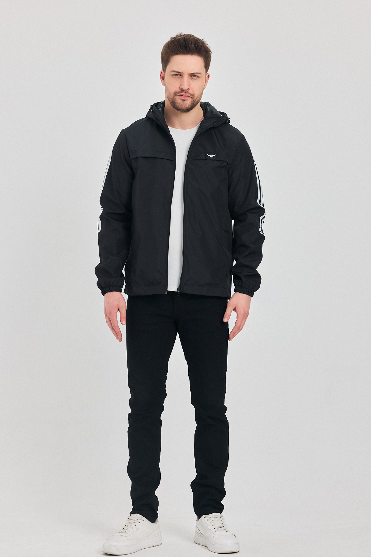 LEVEL HİGH  ERKEKSİYAH YAĞMURLUK SUYA VE RÜZGARA DAYANIKLI LEVEL HİGH - Görsel 6