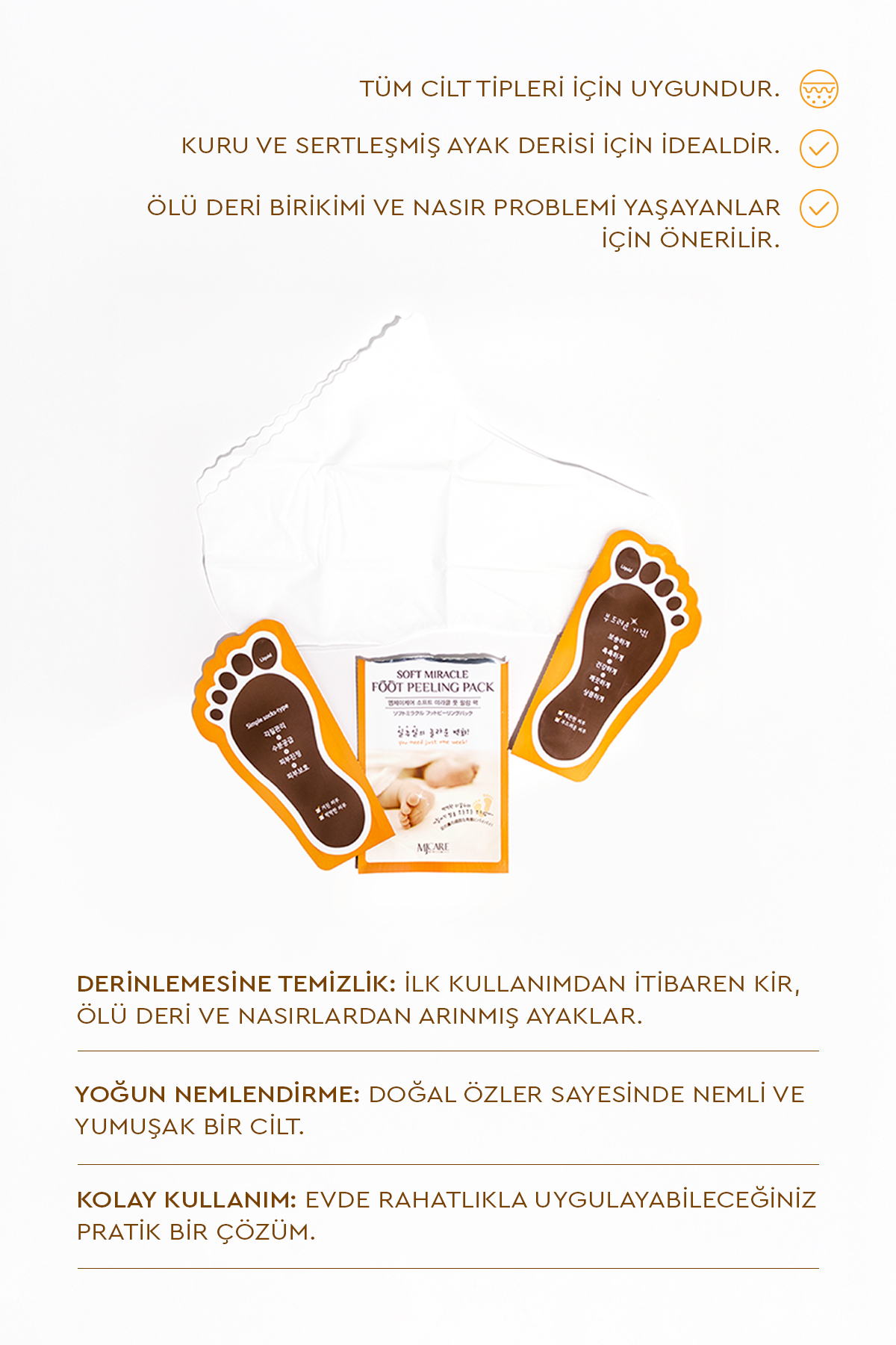 Miracle Foot Peeling Pack - Mjcare Çorap Tipi Ayak Peeling Maskesi — 1518070 — تصویر 6 از 7