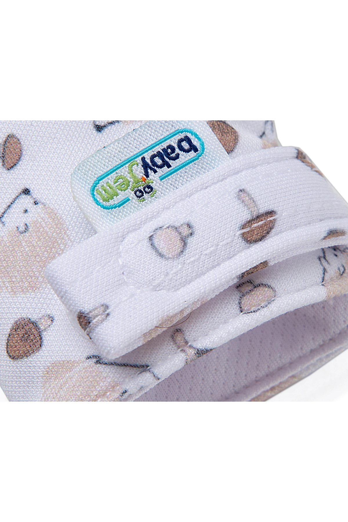 Babyjem Hışırtılı Silikon Diş Kaşıyıcı Eldiven Kirpi - Ekru fotoğrafı 6 (önizleme)