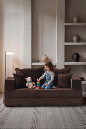 Huga Mobilya Zara Kanepe, Fitilli Kadife, Yatak Olabilen, Tamamen Fermuarlı, ...