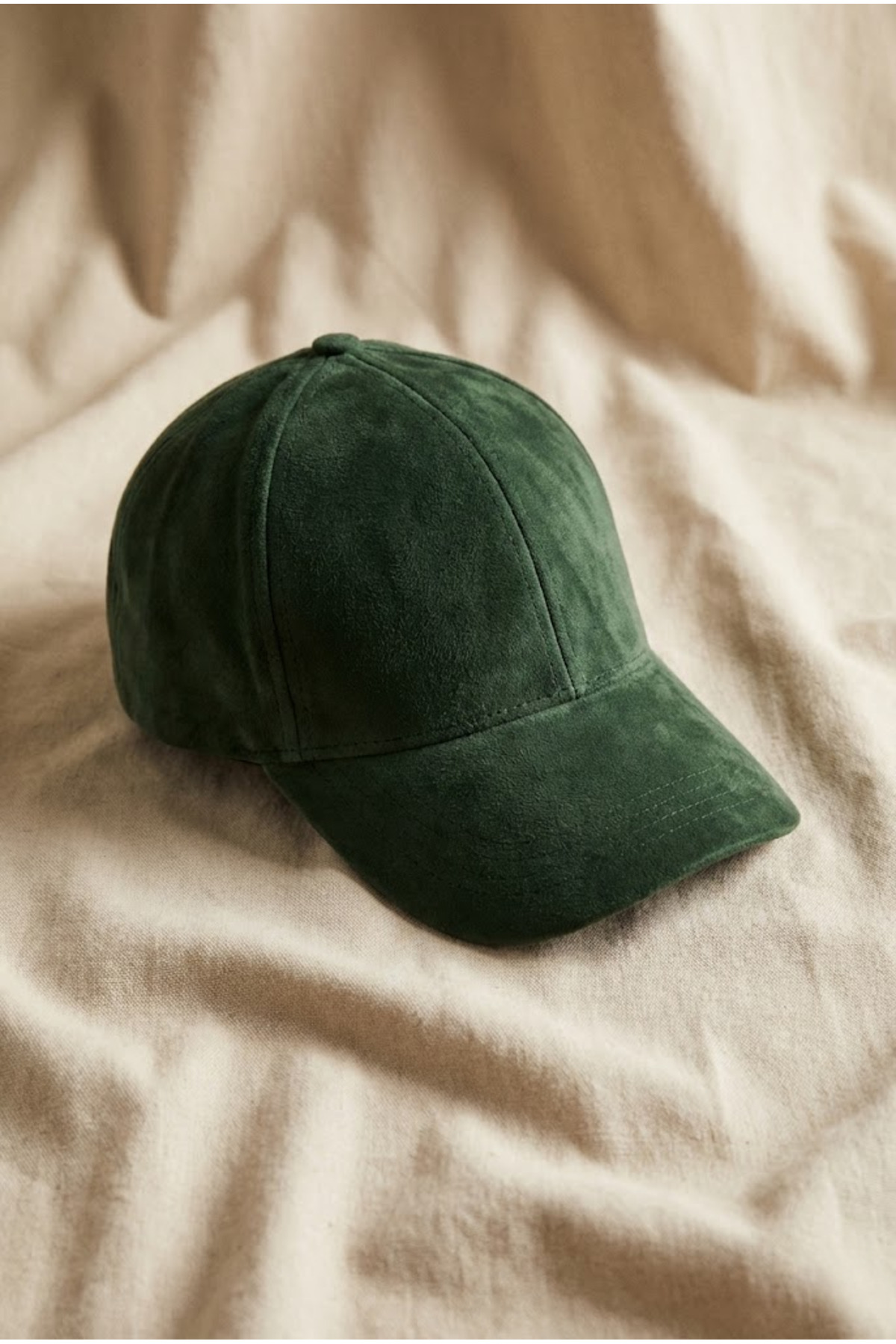 OnMyHead  Unisex Yeşil Süet Kep