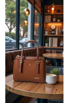 SUYKA BAGS Uzun Askılı 4 Bölmeli Gold Detaylı Omuz ve El Çantası Siyah