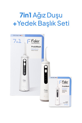 Fakir ProbiWash Ağız Duşu 6 Farklı Başlık + Probiwash Ağız Duşu Uyumlu 6'lı Y...