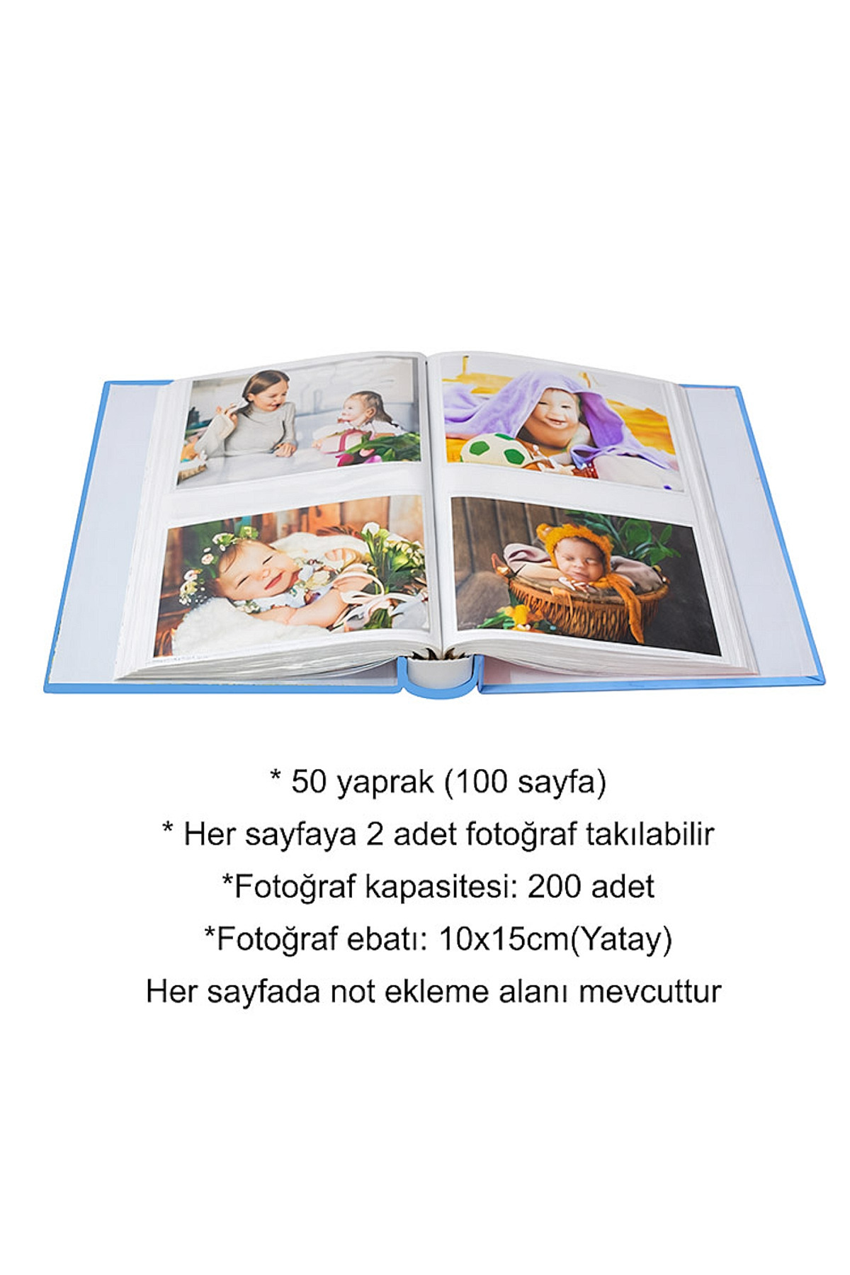Relavant Kız Bebek Hediye Seti Anı Defteri & Fotoğraf Albümü 200'lük Pembe Özel Hediyelik fotoğrafı 3 (önizleme)