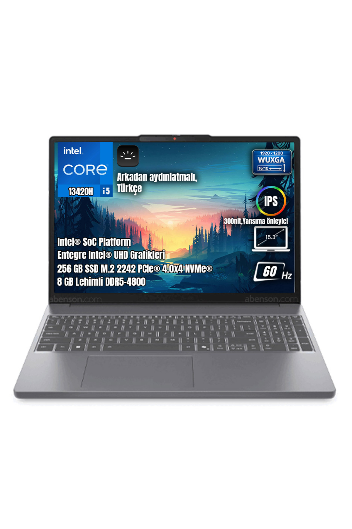 IP3 83K100Q0TR i5-13420H 8GB DDR5 256GB SSD WUXGA 15.3" IPS FreeDos