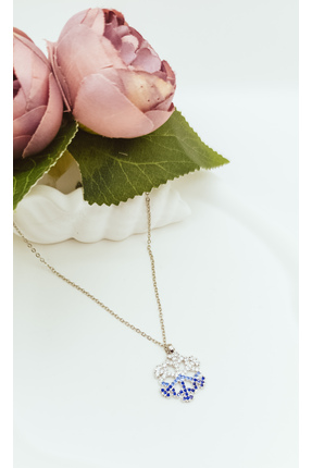 stainles steel Kar Tanesi Gümüş Renk Çelik Kolye