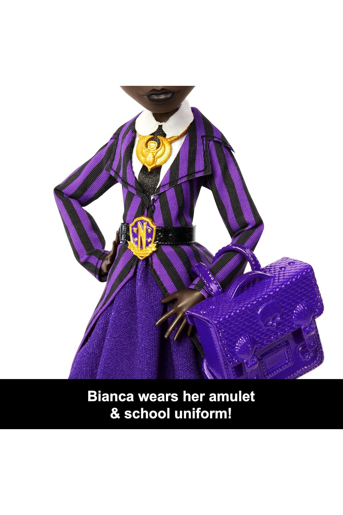 Cici Oyuncak Monster High x Wednesday Doll and Accessories, Bianca