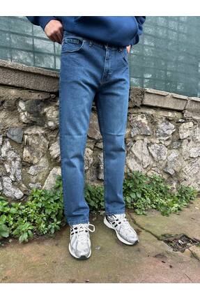 DENIMLAND Erkek Denım Klasik Battal Kot Normal Düz Paça Likralı Jean