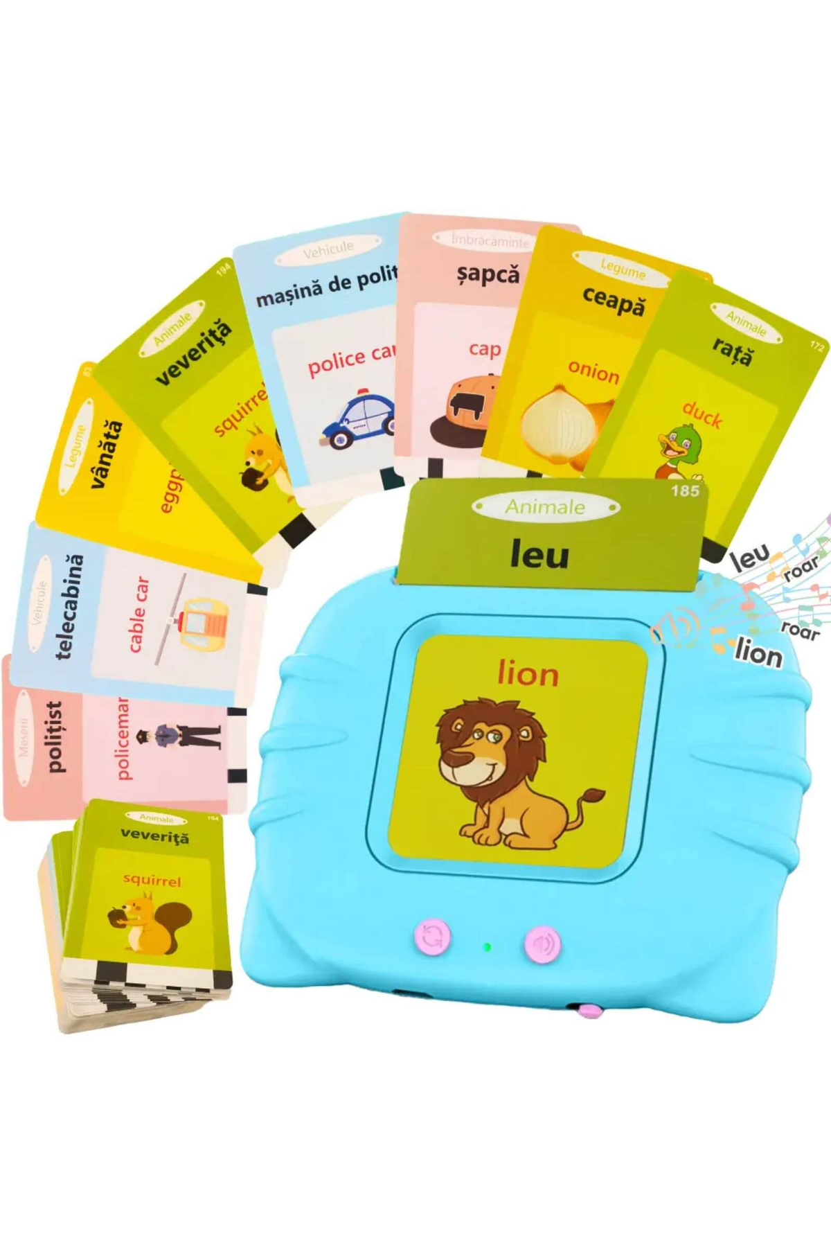 MC Micostore Jucarie cititor de carduri copii, bilingva romana si engleza, ed...