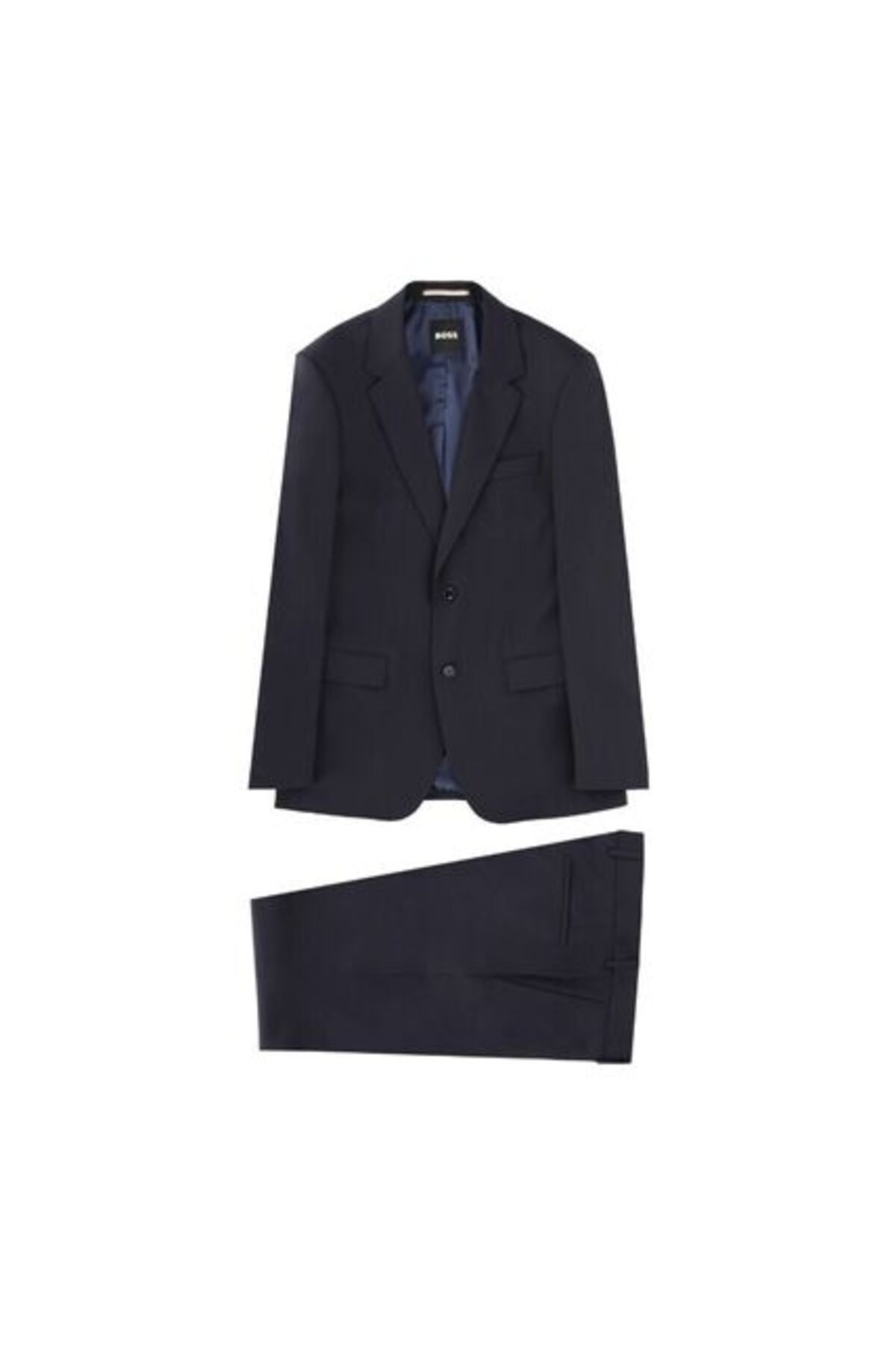 باس ست تاپ و تاپ مردانه آستین بلند پشمی اسلیم فیت سرمه‌ای 50557253-404