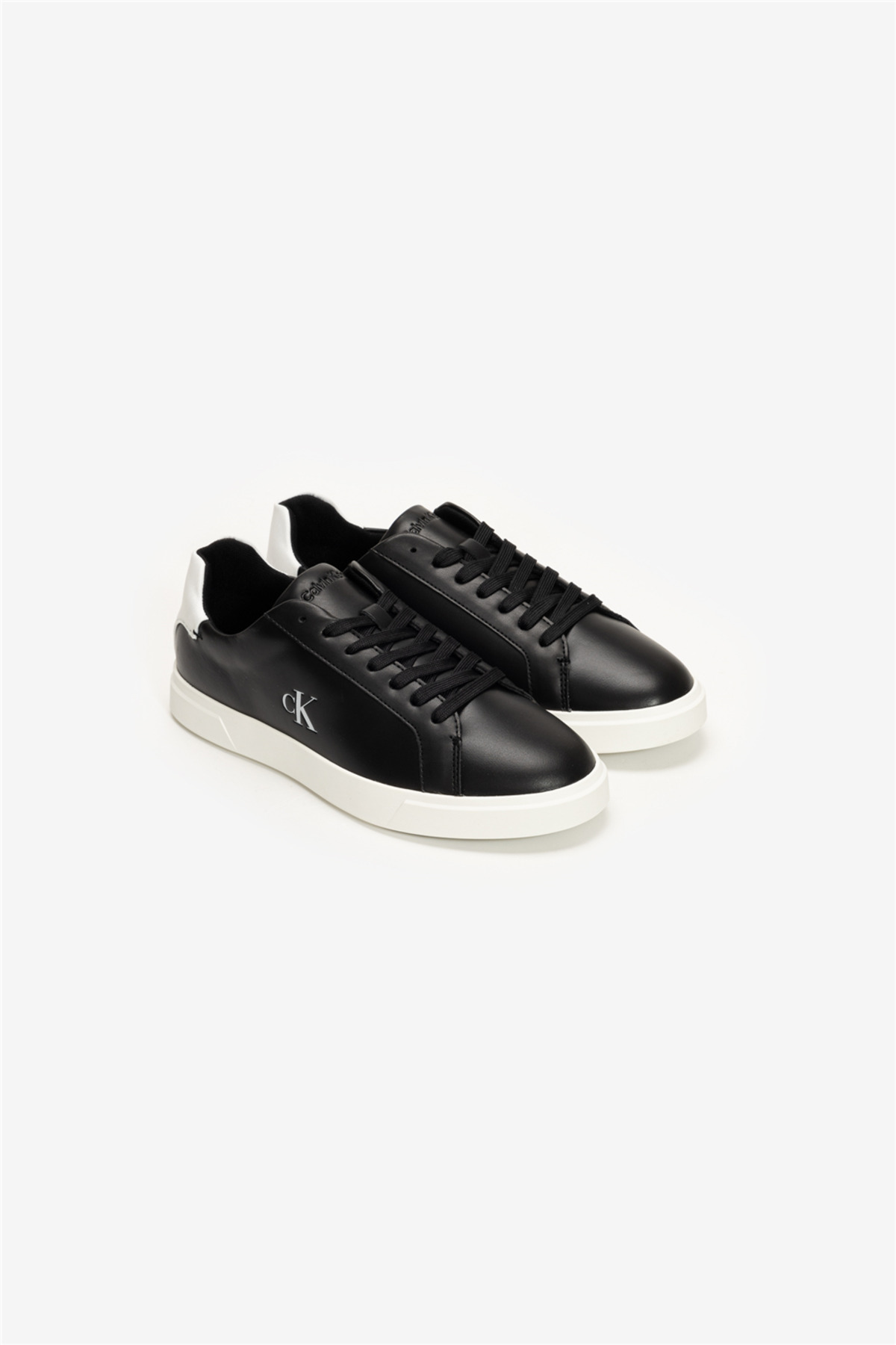 Calvin Klein Low Pro Cup Laceup Lth Moire Kadın Sneaker Siyah görsel 2