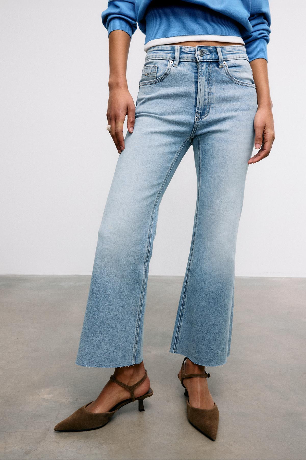 Stradivarius  D78 Cropped Çan Paça Jean