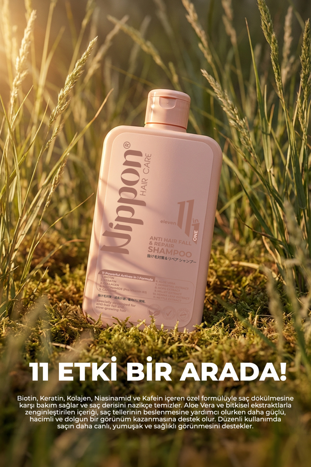 Saç Dökülmesine Karşı 11’i 1 Arada Hacimlendirici,Dolgunlaştırıcı ve Onarıcı Şampuan 400 ml — T8680923360188 — تصویر 4 از 6