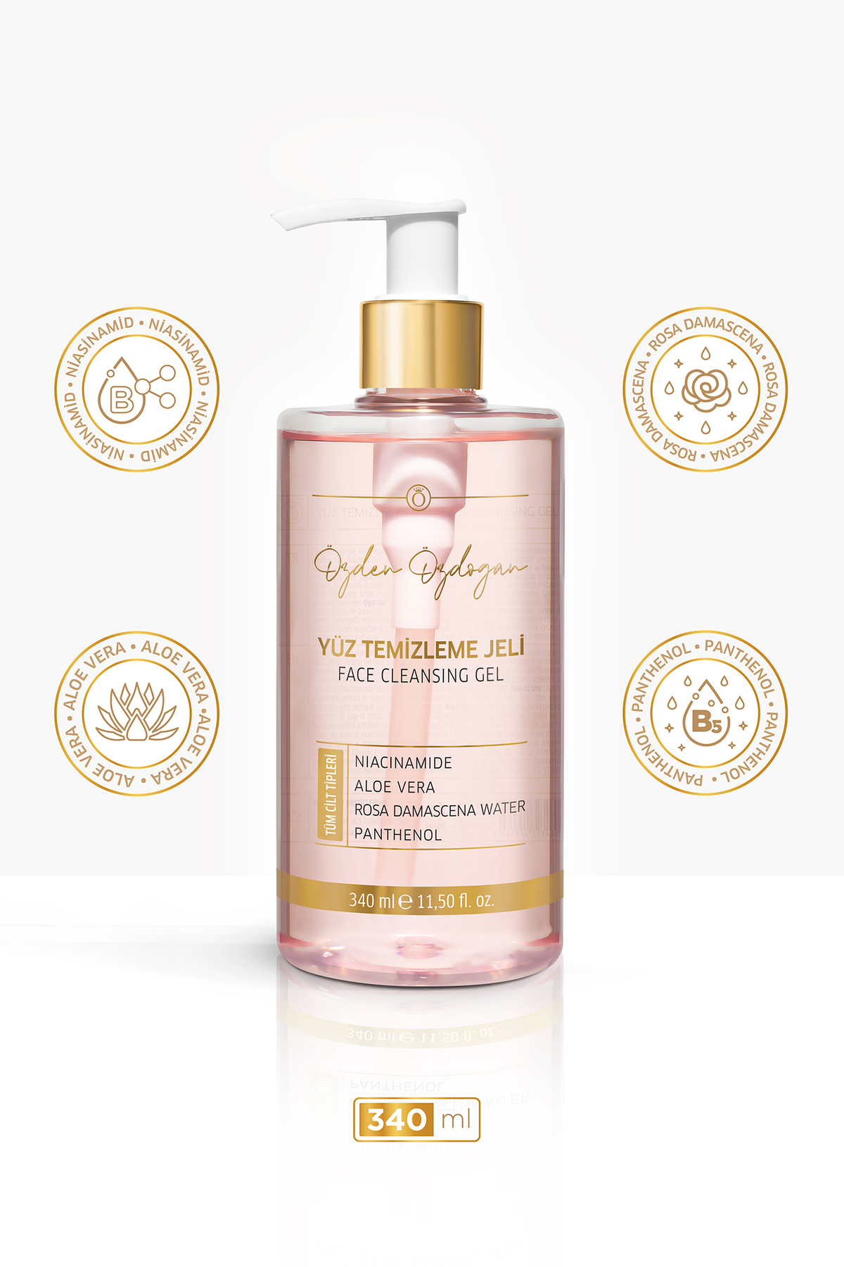 ÖZDEN ÖZDOĞAN Yüz Temizleme Jeli- Hassas Temizleme, Aydınlatıcı, Canlandırıcı - 340 ml