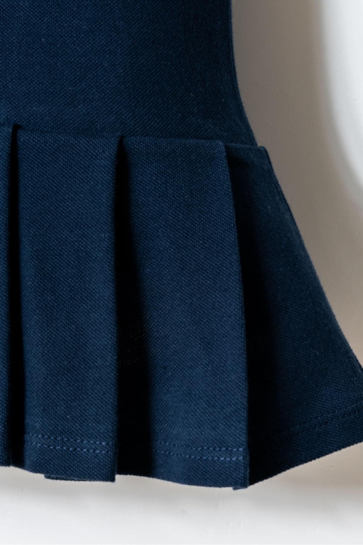 U.S. Polo Assn. Kız Bebek Kolsuz Polo Yaka Pike Elbise %100 Pamuk fotoğrafı 3 (önizleme)