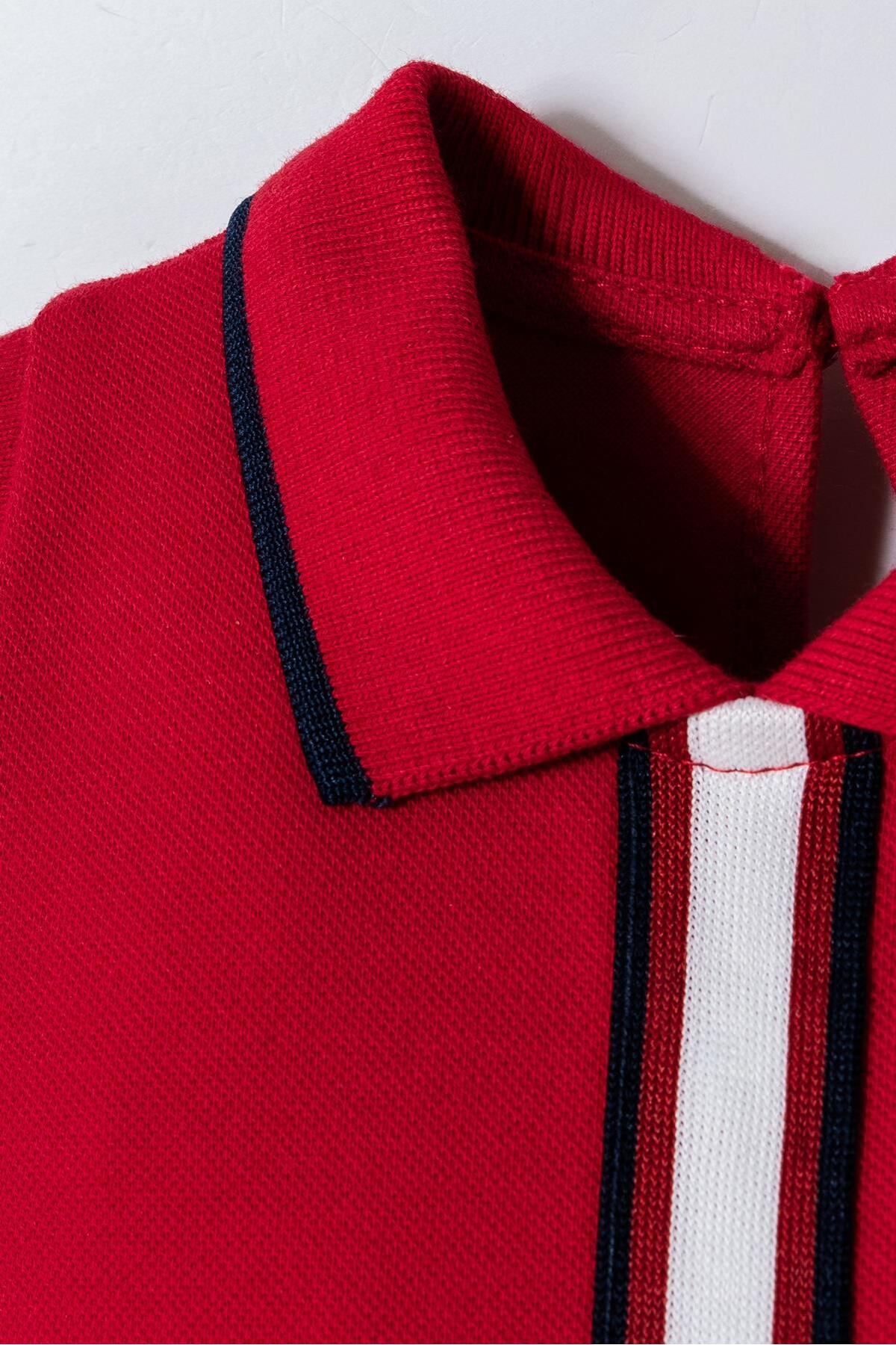 U.S. Polo Assn. Kız Bebek Kolsuz Polo Yaka Pike Elbise %100 Pamuk fotoğrafı 5 (önizleme)