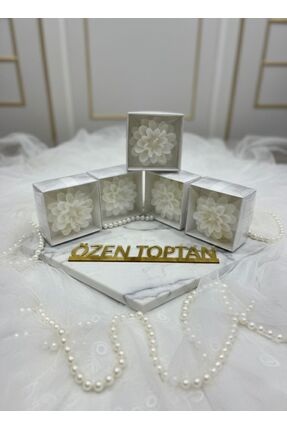 ÖZENTOPTANHEDİYELİK Beyaz kutulu 30 adet lotus mum (kokusuz ve etiketsiz) niş...