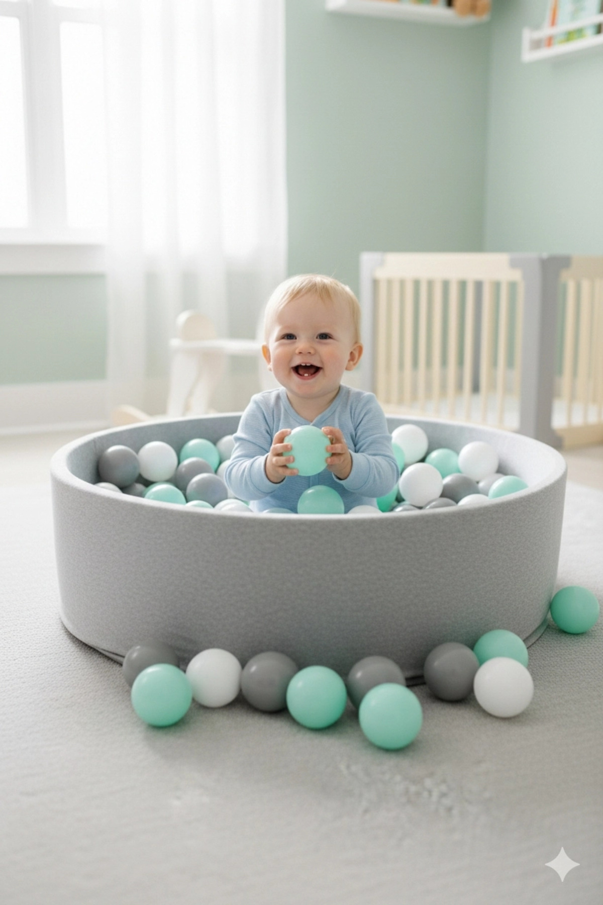 VaVbaby Oyun Havuz Topu Şişme Oyun Havuz Topları 6 Cm 50 Adet fotoğrafı 2 (önizleme)