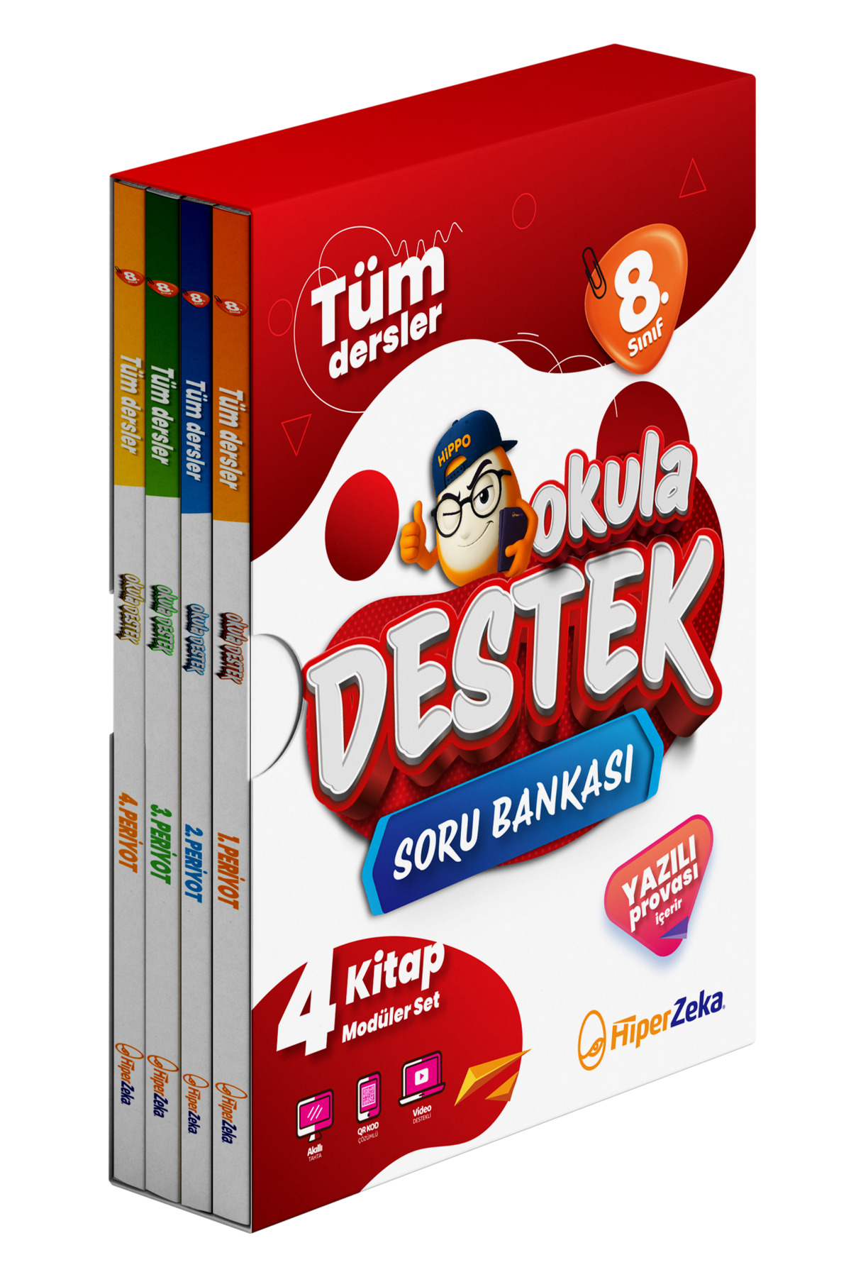 Hiper Zeka 2026 8. Sınıf Tüm Dersler Okula Destek Soru Bankası | 4