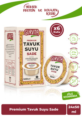 Gurvita Tavuk Suyu Sade 50 Ml 24 Adet