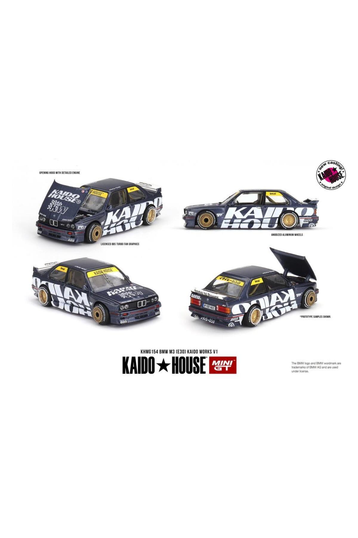 mini gt BMW M3 (E30) Kaido Fabrika V1 1/64 Model Araba - Fiyatı
