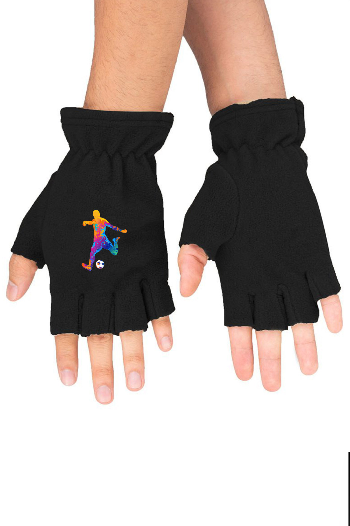 Omotasarım Futbolcu Unisex Polar Kesik Eldiven