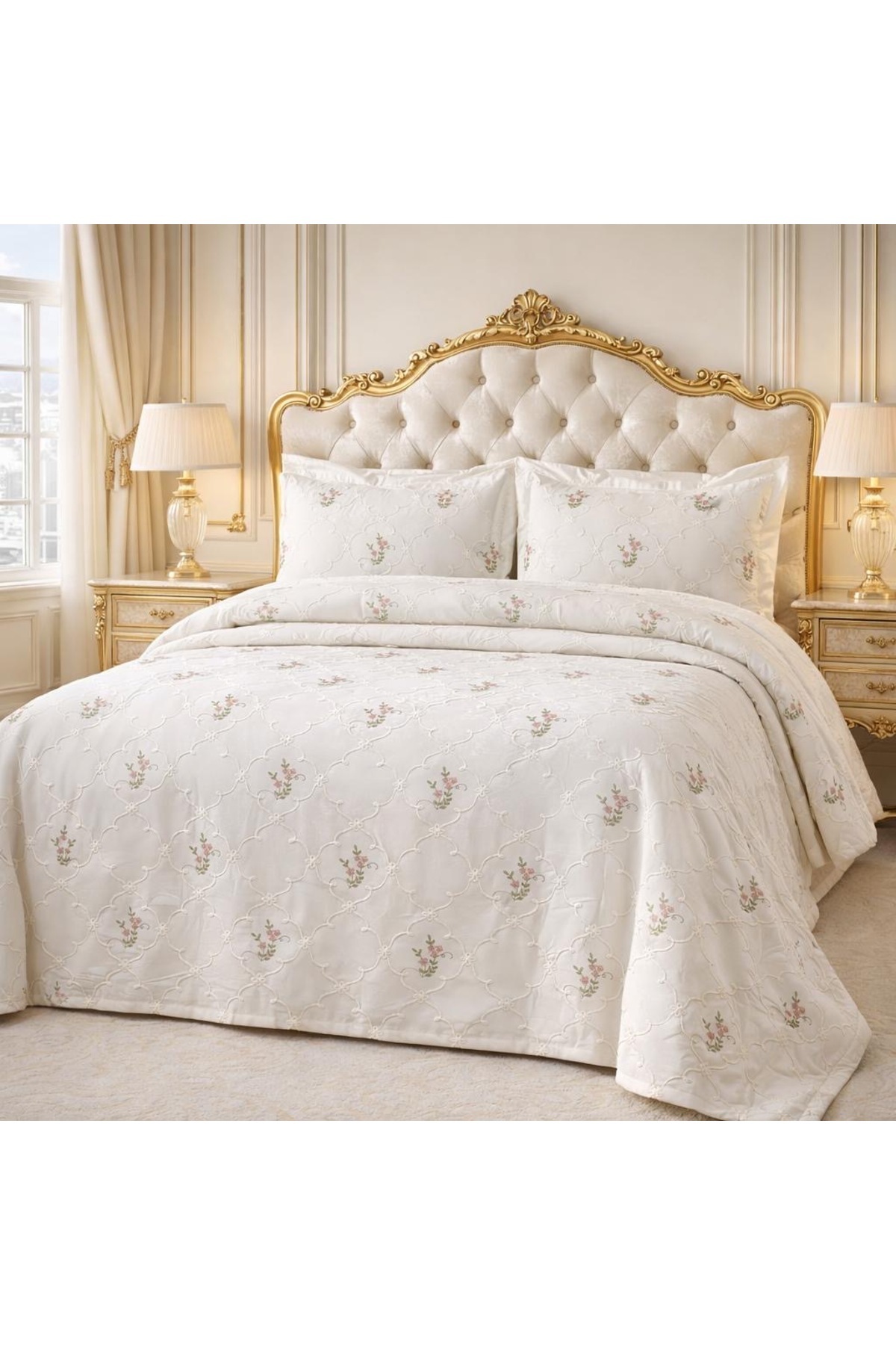   DAMASK ベッドカバー 260x260 cm DAMASK ベッドカバー 260x260 cm DAMASK ベッドカバー 260x260 cm