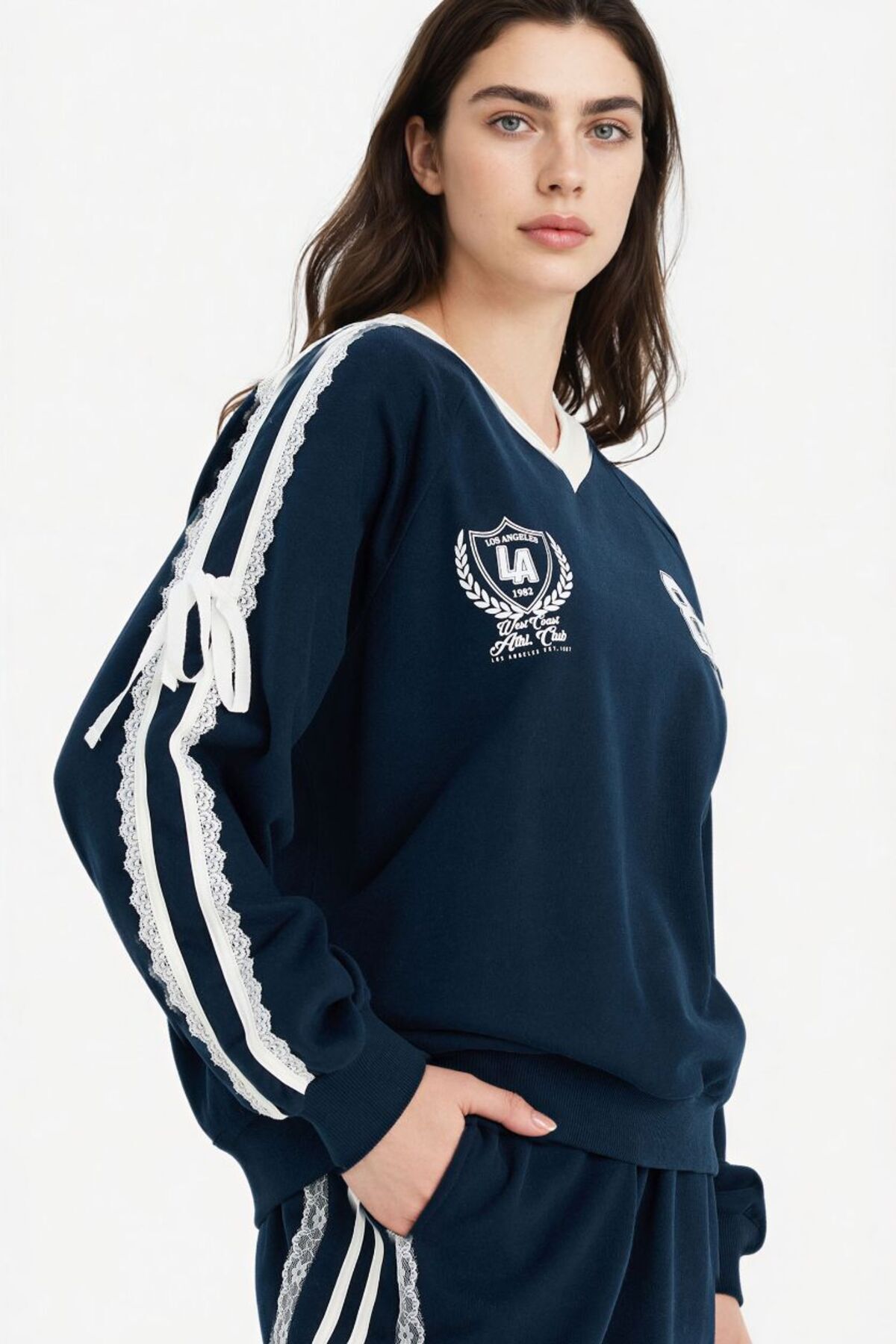 Defacto  Kadın Sweat G8034AX/NV256 NAVY