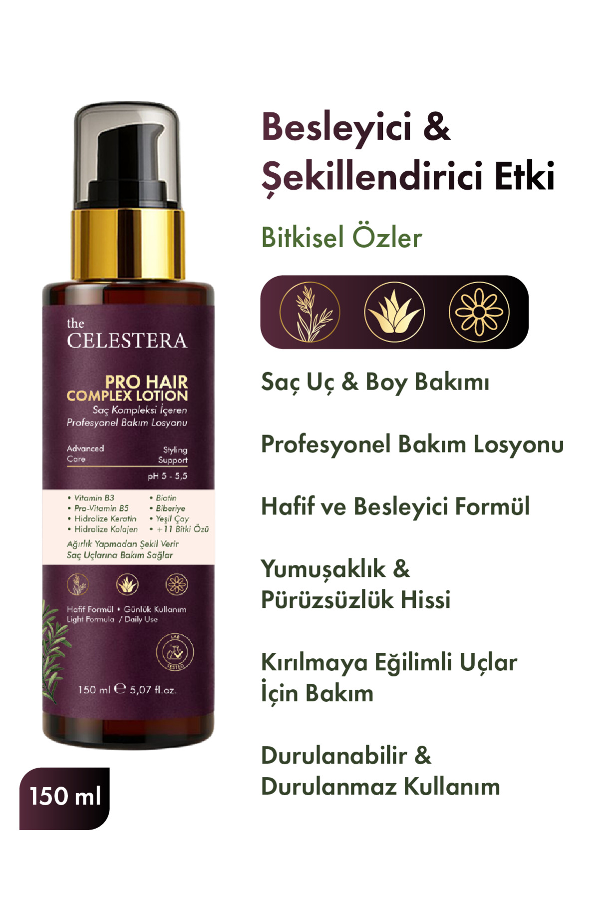 - Pro Hair Complex Lotion - Saç Kompleksi İçeren Profesyonel Bakım Losyonu 150 ml — TC-PHCL — تصویر 2 از 3