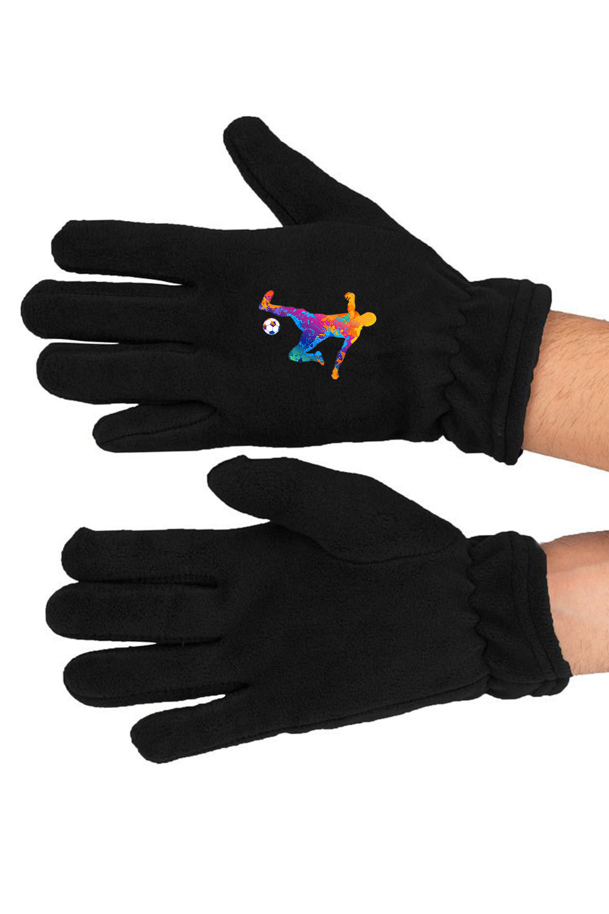 Omotasarım Futbolcu Unisex Polar Uzun Eldiven