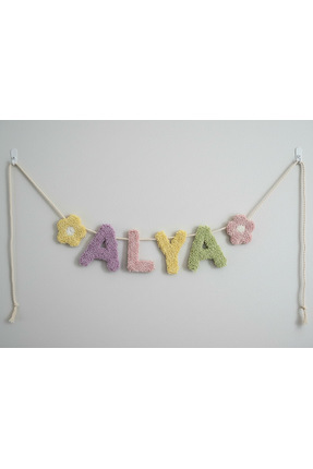 Goong İsimli Harf Flama Banner- Kapı Süsü/Duvar Süsü