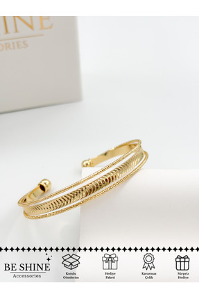 Be shine accessories Ayarlanabilir 14K Kelepçe Bileklik