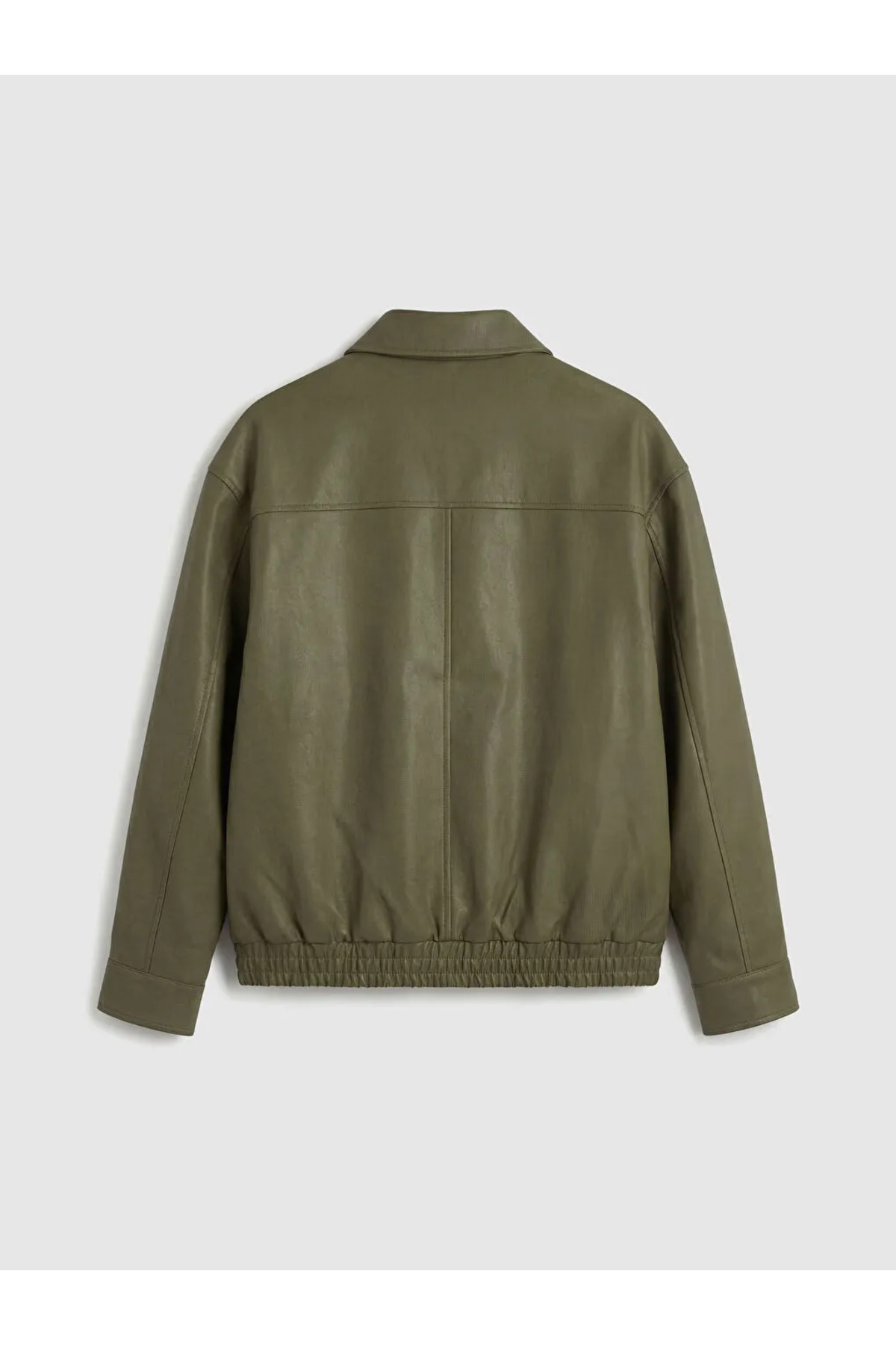 LC Waikiki  Kahverengi Standart Kalıp Deri Görünümlü Erkek Mont - Görsel 8