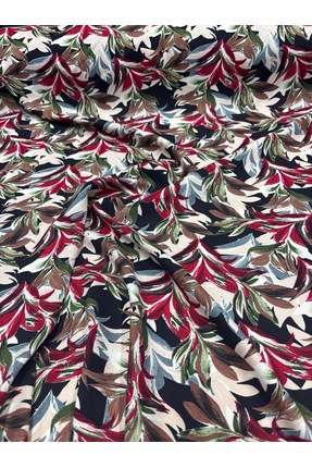 Lidya Kumaş Yaprak Temalı Viskon Kumaş