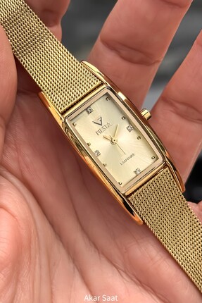 Fiesta F25027L Metal Hasır kordonlu Kadın Kol Saati