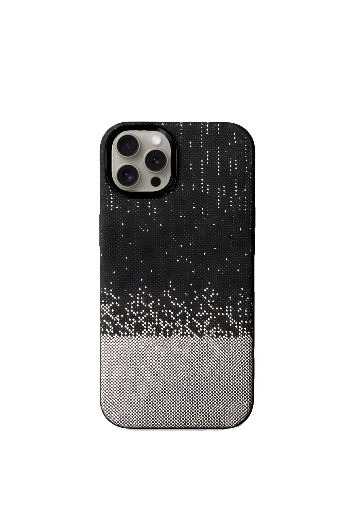 Apple iPhone 15 Pro ile Uyumlu MagSafe Şarj Özellikli İnce Yapılı Karbon Kevlar Kılıf - Beyaz