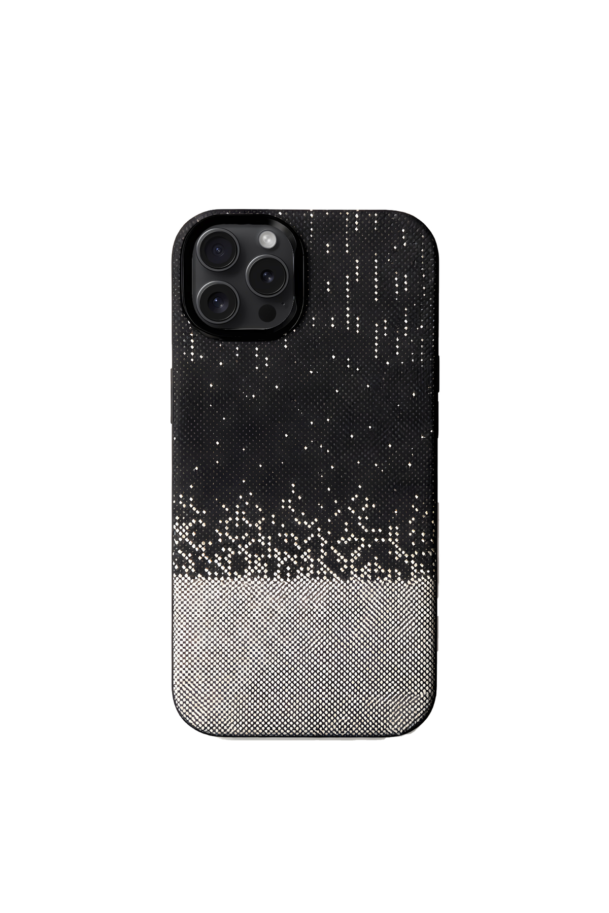 Apple iPhone 15 Pro Max ile Uyumlu MagSafe Şarj Özellikli İnce Yapılı Karbon Kevlar Kılıf - Beyaz