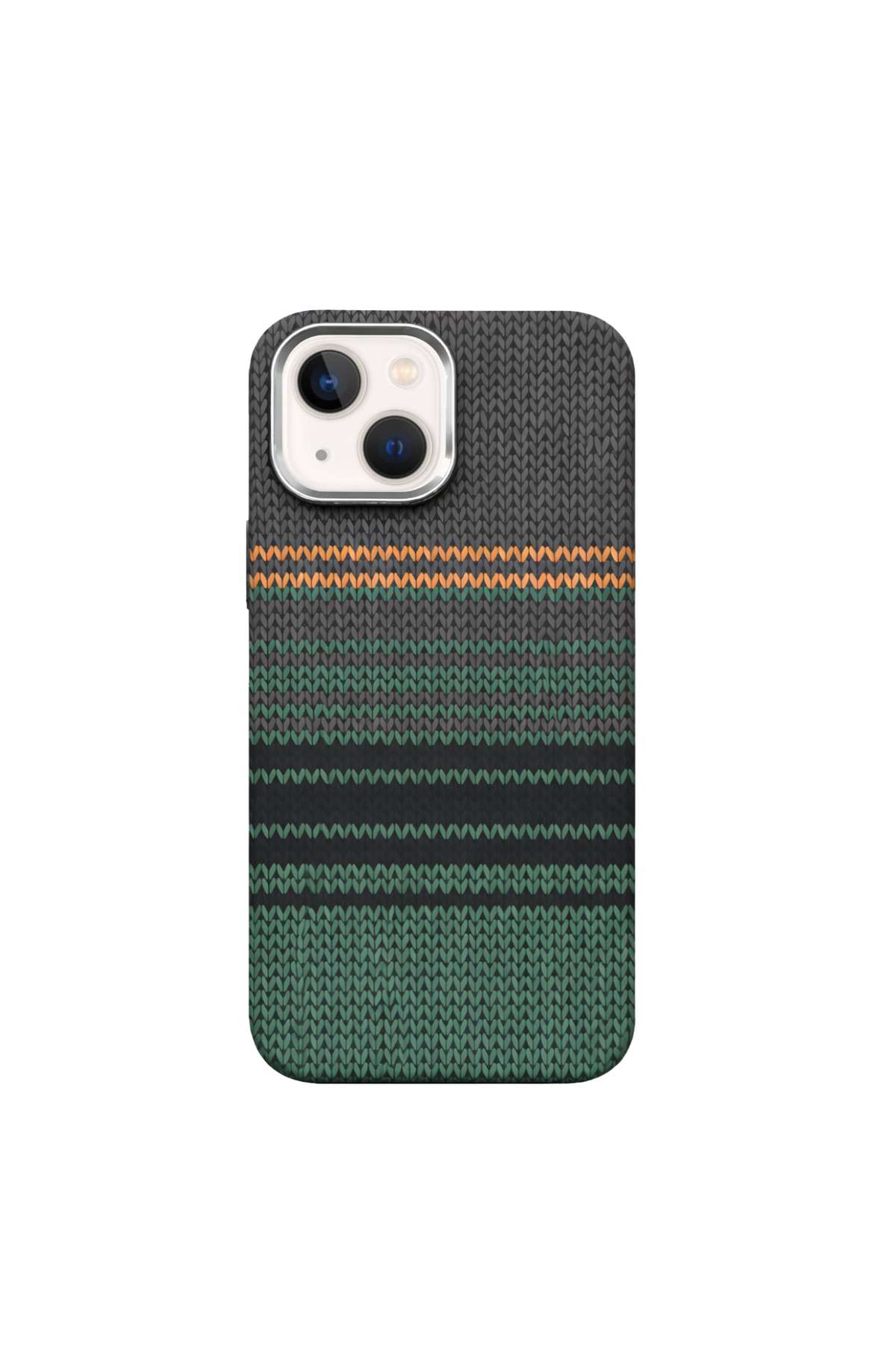 Apple iPhone 13 ile Uyumlu MagSafe Şarj Özellikli İnce Yapılı Karbon Kevlar Kılıf - Yeşil