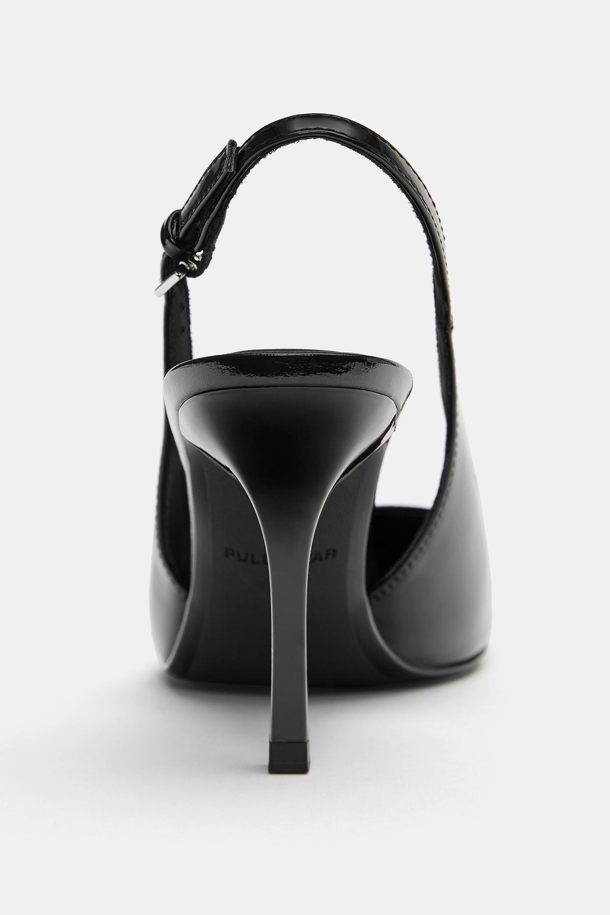 Pull & Bear  Rugan topuklu ayakkabı - Görsel 5