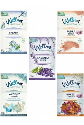 Wellnax Dolap Ve Cekmece Kokusu Karışık Seri - 5 Adet