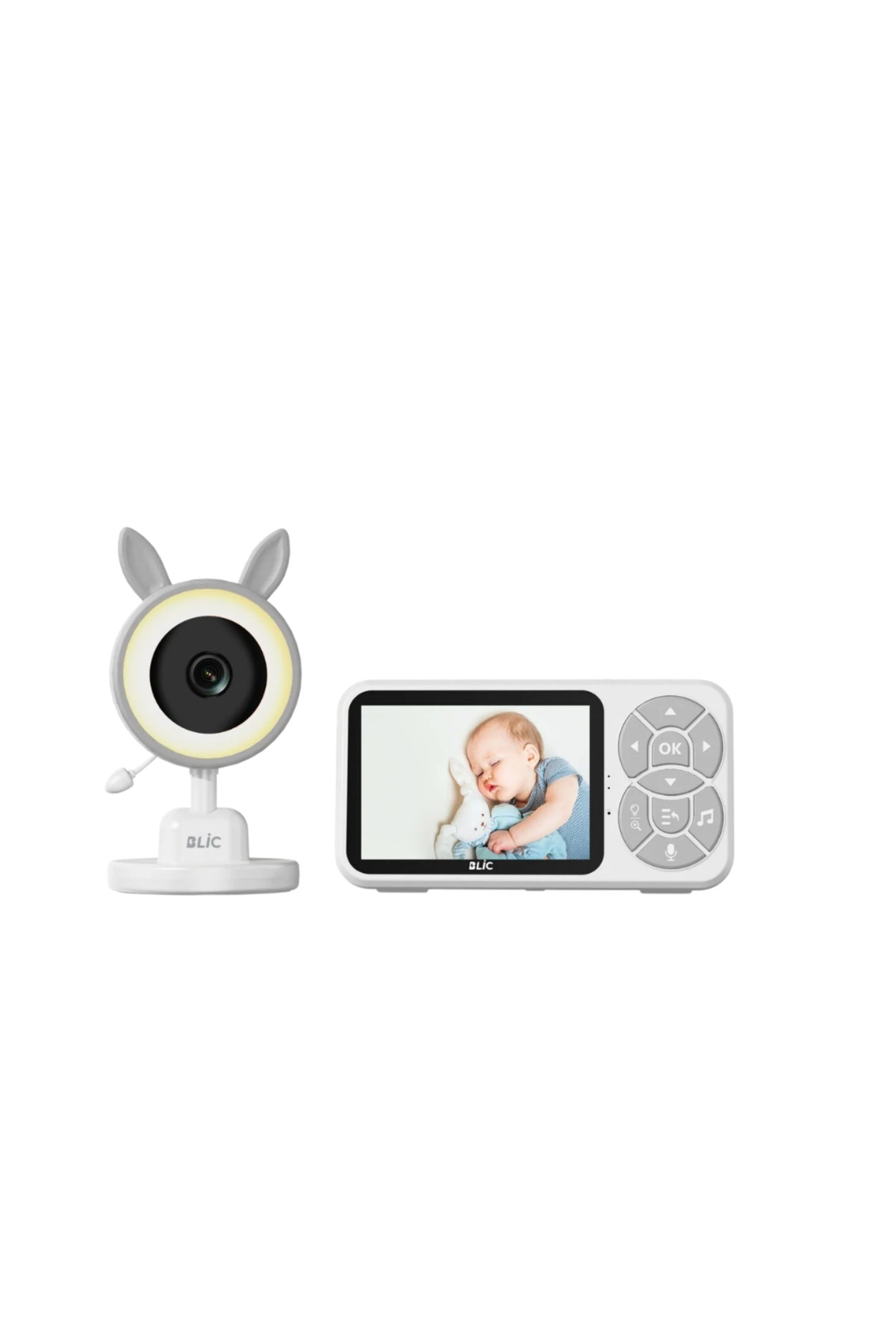 renklime Gece Görüşlü Bebek Telsizi Besleme Hatırlatıcılı LCD Ekran fotoğrafı 2 (önizleme)