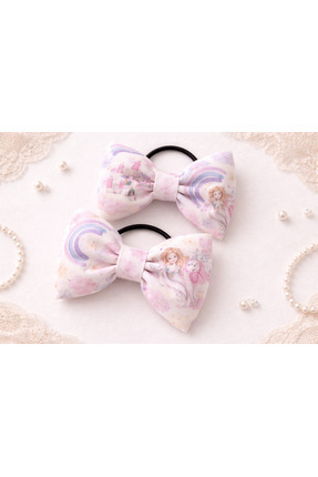 SEZİNİN TAKI DÜKKANI 2 li scrunchie içi dolgulu fiyonk kız çocuk&Kadın Toka