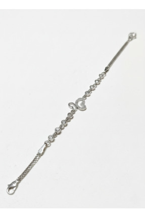 Adenia Silver "Kalbimdeki Kelebek"Taşlı Zincir Gümüş Bileklik