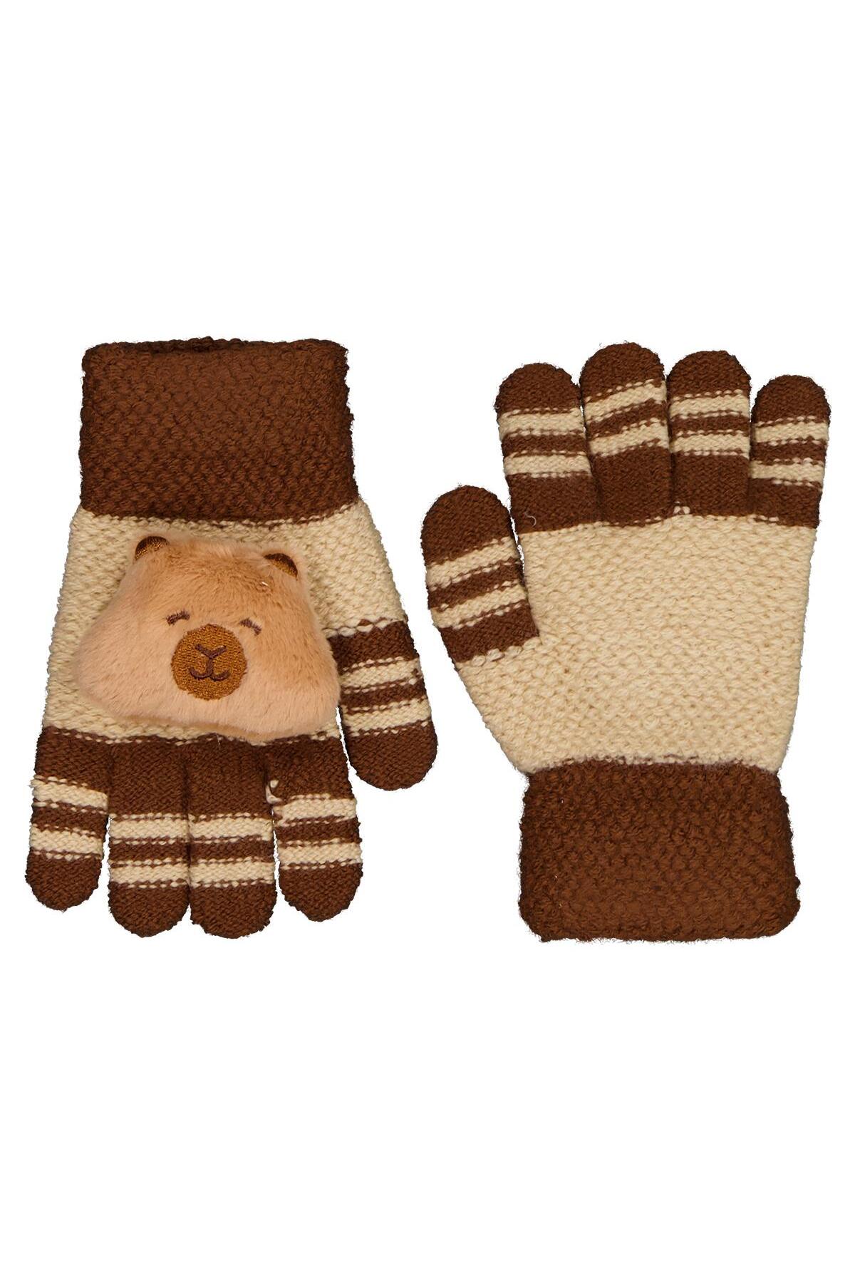 Kitti Erkek Çocuk 4-8 Yaş Örme Eldiven - Standart fotoğrafı 3 (önizleme)