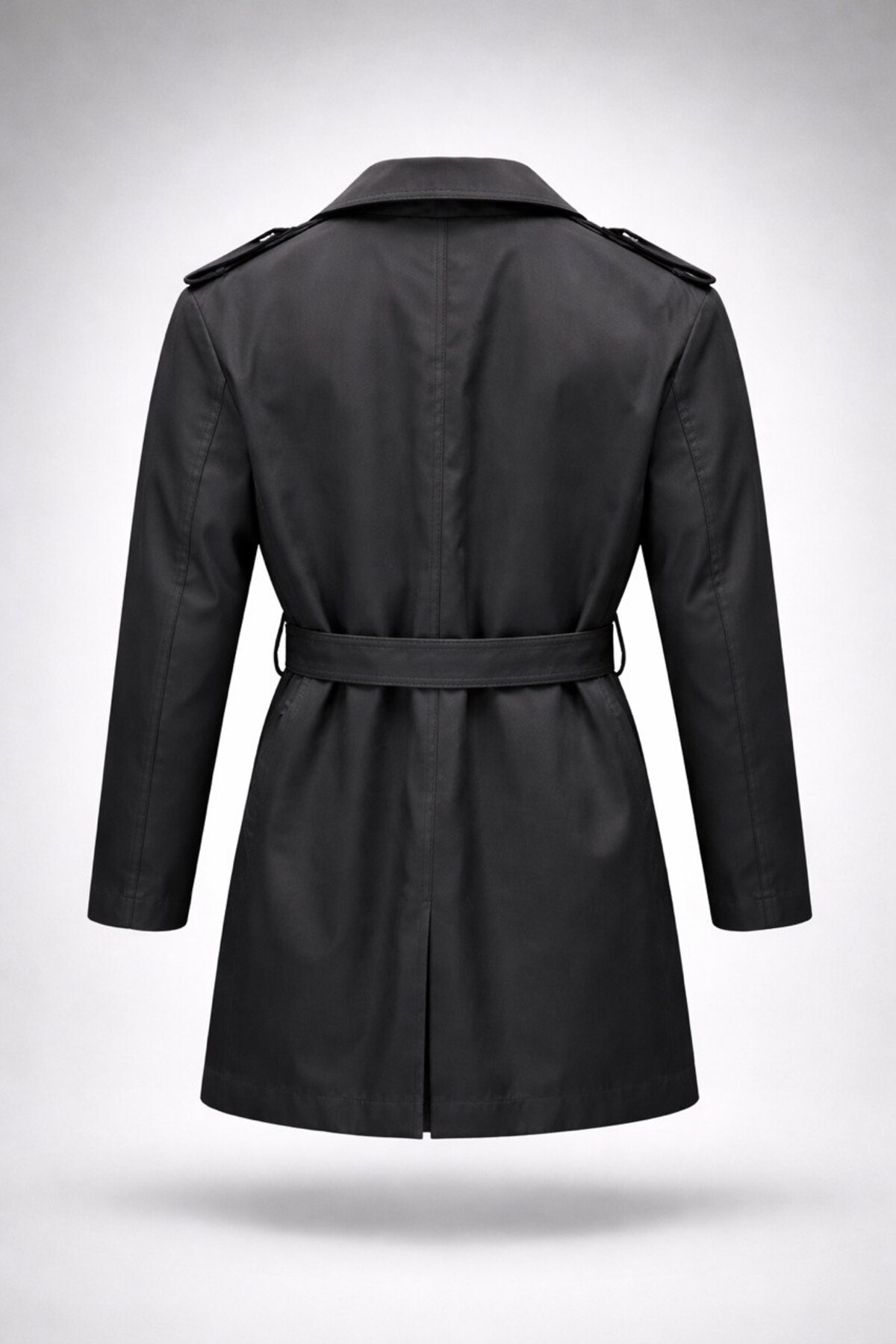 LUMAST  Slim Fit Su Geçirmez Kısa Boy (80 cm) Astarlı Trençkot - Görsel 2